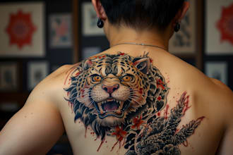 design a super artistic tattoo designs in japanese style