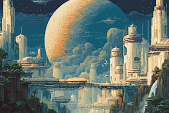 create stunning cyberpunk city art with neon futuristic