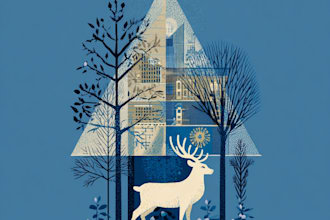 draw greeting, christmas, birthday card, postcard