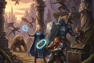 draw your dnd party art or dnd character art no ai