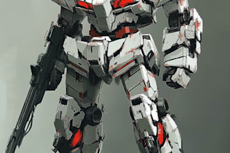 model the robot and mecha
