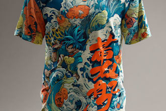 draw a japanese t shirt illustration