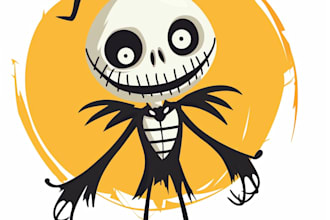 draw illustration, pfp, fanart, and character for halloween