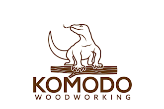 design amazing komodo dragon, lizard logo