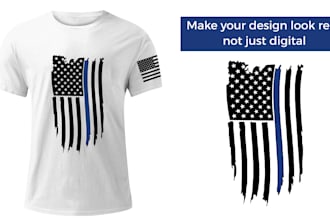 do professional product mockup design and cloth mock up