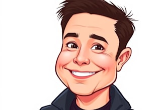 draw avatar big head cartoon caricature portrait