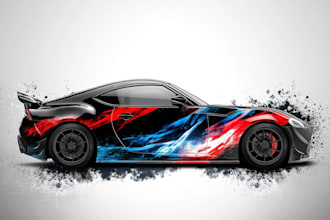 perfectly photoshop car color change, wheel or rim change