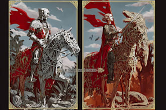draw medieval illustration, art, miniatures