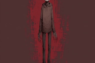 draw creepy and detailed horror character illustration