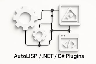 develop custom autocad plugins or automation tools using autolisp, net
