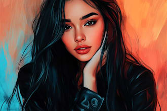 draw semi realistic of your character