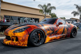 make a car wrap design and vehicle wrap design