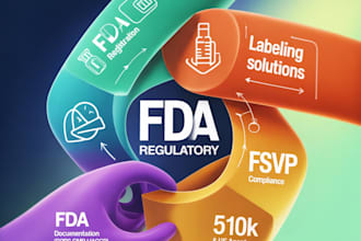 handle fda registration, labeling, fsvp, 510k and US agent services