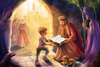 create beautiful bible story illustrations for your childrens book
