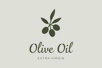 design super olive oil logo in very short time