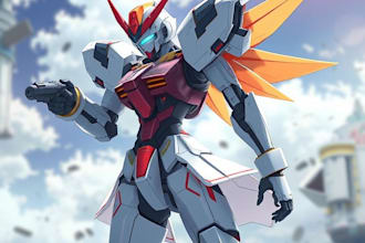 making anime, mecha, pop art ,fan art and original character