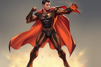 draw you a superhero character