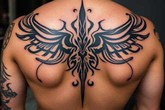 design a custom tribal tattoo and ornamental prints
