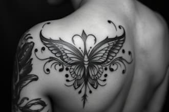 design a tattoo in black and white or in color