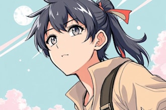 sketch anything or concept into anime style