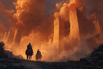 create an epic fantasy book cover