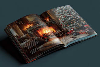 create custom book cover and children book illustrations