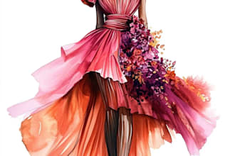 draw professional fashion illustration