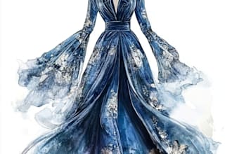 draw a digital fashion illustration for you