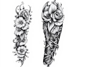 create a tattoo design for sleeve tattoo