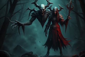 fantasy horror and fantasy horror character art