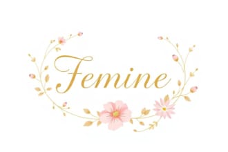 do watercolor feminine logo design for you