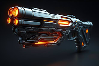 design unique weapons illustrations