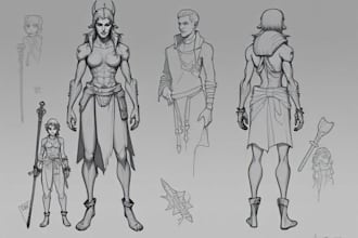 create character concept art sketch