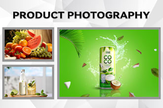 creative product photography and video shoots
