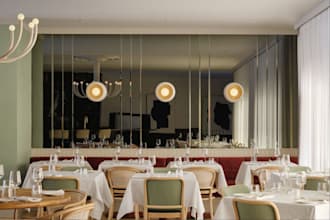 vectorworks drawing,commercial space interior,restaurant design,dining area,cafe