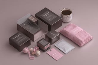 do box design, mailer subscription box design and mockup