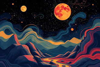 create artistic vector illustration