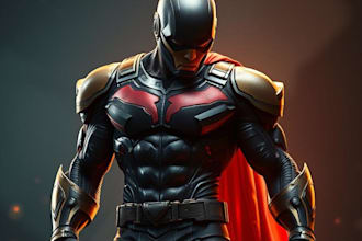 draw you dc or marvel style comic book and superhero