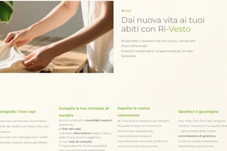 create a professional website or landing page