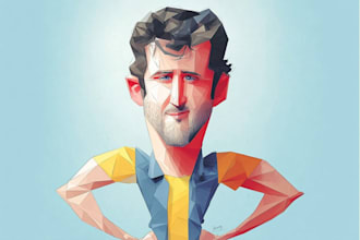 make cartoon caricature, avatar