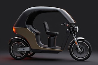 design electric vehicle, e rickshaw, e auto and ev components in solidworks