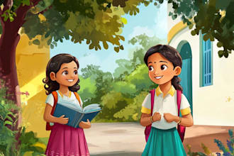 design children story book illustration children story book illustration