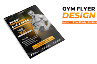 design gym flyers, posters, and fitness social media posts