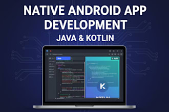 develop your application in native android