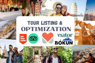 list and optimize tours on klook airbnb viator getyourguide bokun