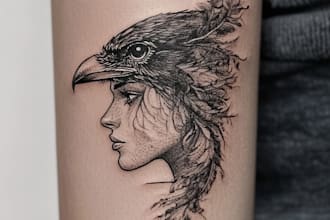 create minimalist tattoo design