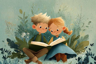illustrate children book, kids book covers, children story