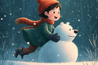 illustrate children book illustration, christian story book