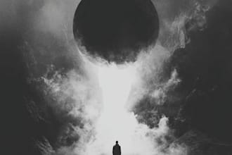 create anime style album cover, music cover