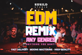 professionally remix your song into an edm banger